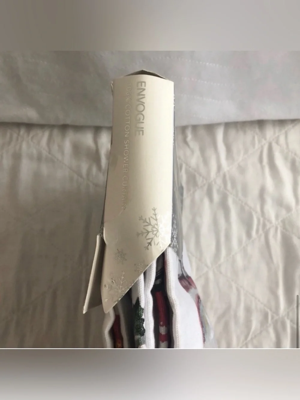 Envogue Christmas Shower Curtain NWT
